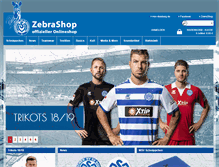 Tablet Screenshot of msv-zebrashop.de